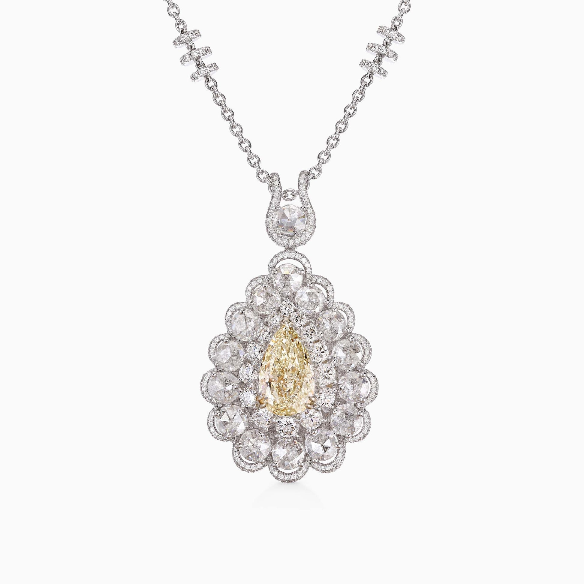 Pear shape Diamond Pendant - High Jewellery - ALIEL