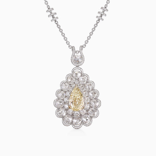 Pear shape Diamond Pendant - High Jewellery - ALIEL