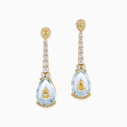 Pietra Aquamarine Earrings - Pietra - ALIEL