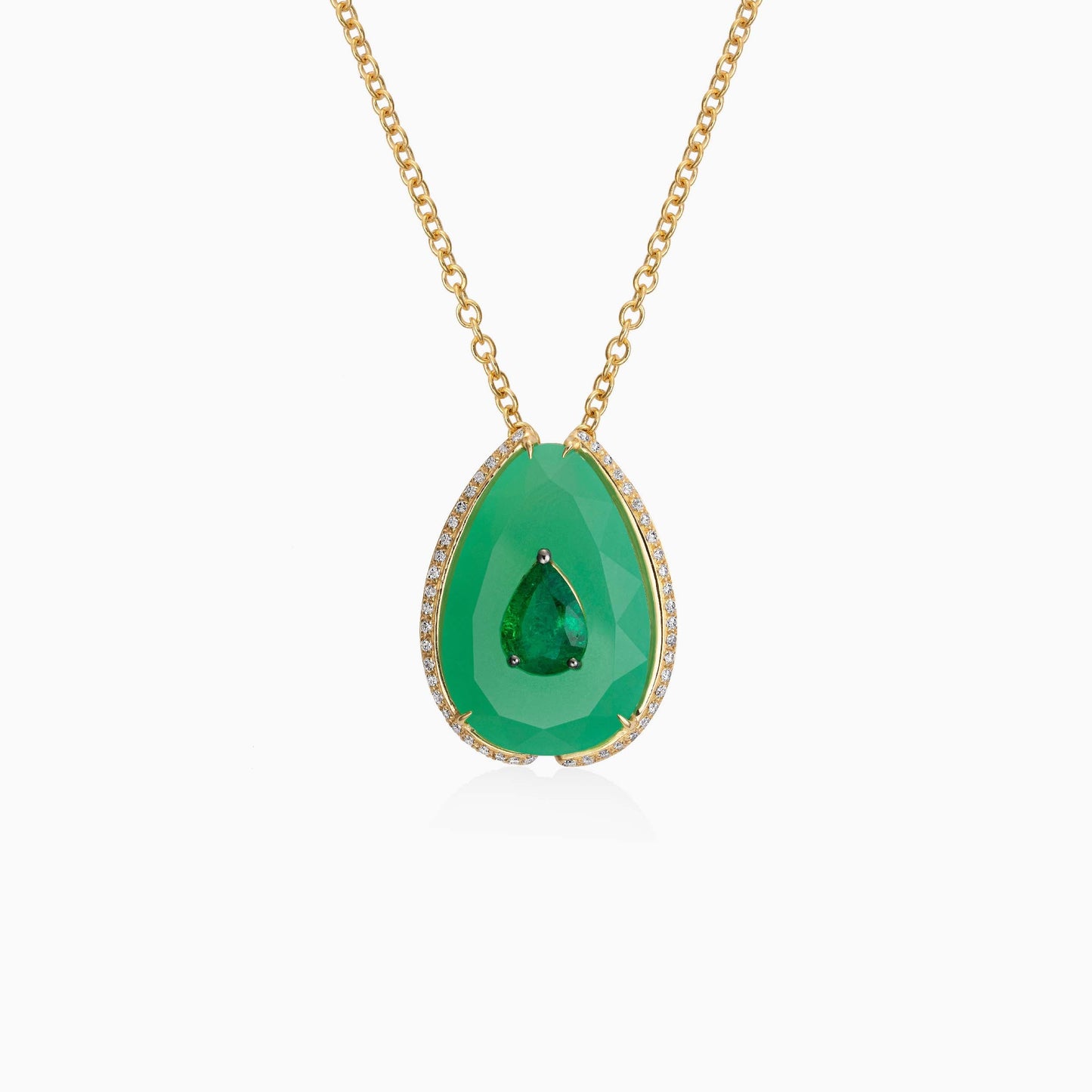 Pietra Chrysoprase Pendant - Pietra - ALIEL