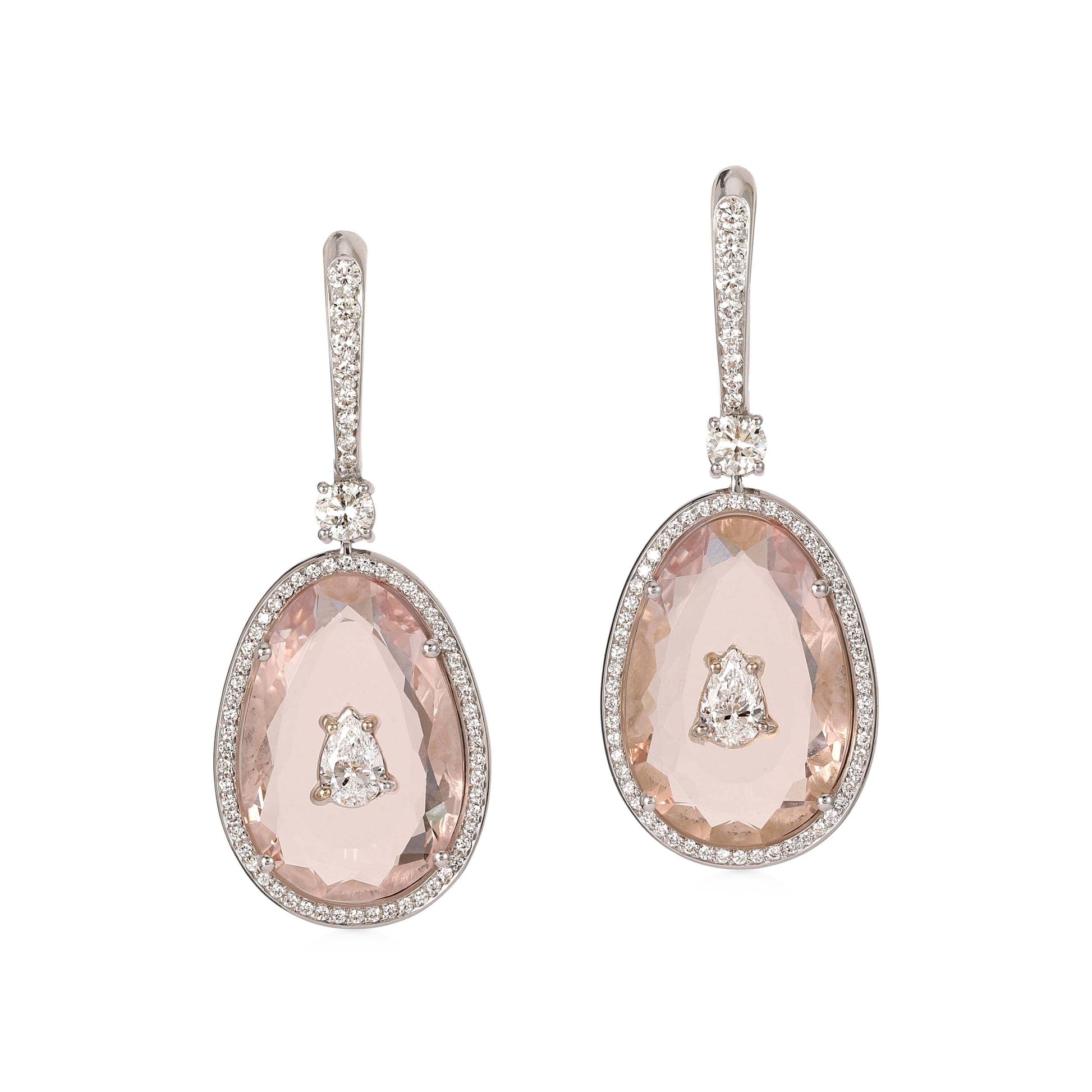 Pietra Morganite Earrings - Pietra - ALIEL
