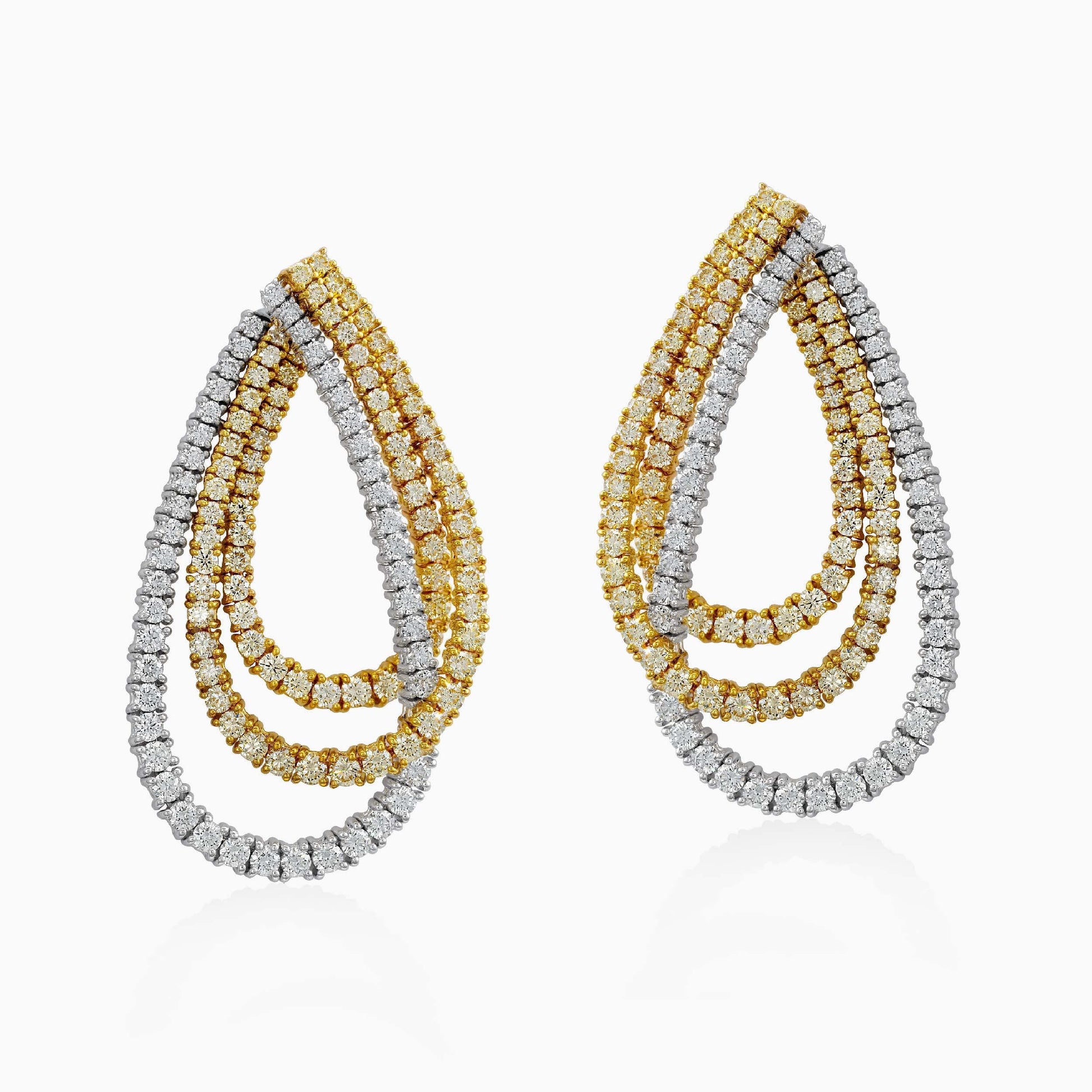 Round Diamond Hoop Earrings - Fine Jewellery - ALIEL