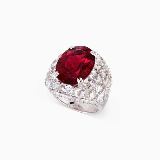 Rubellite and Diamond Ring - Fine Jewellery - ALIEL