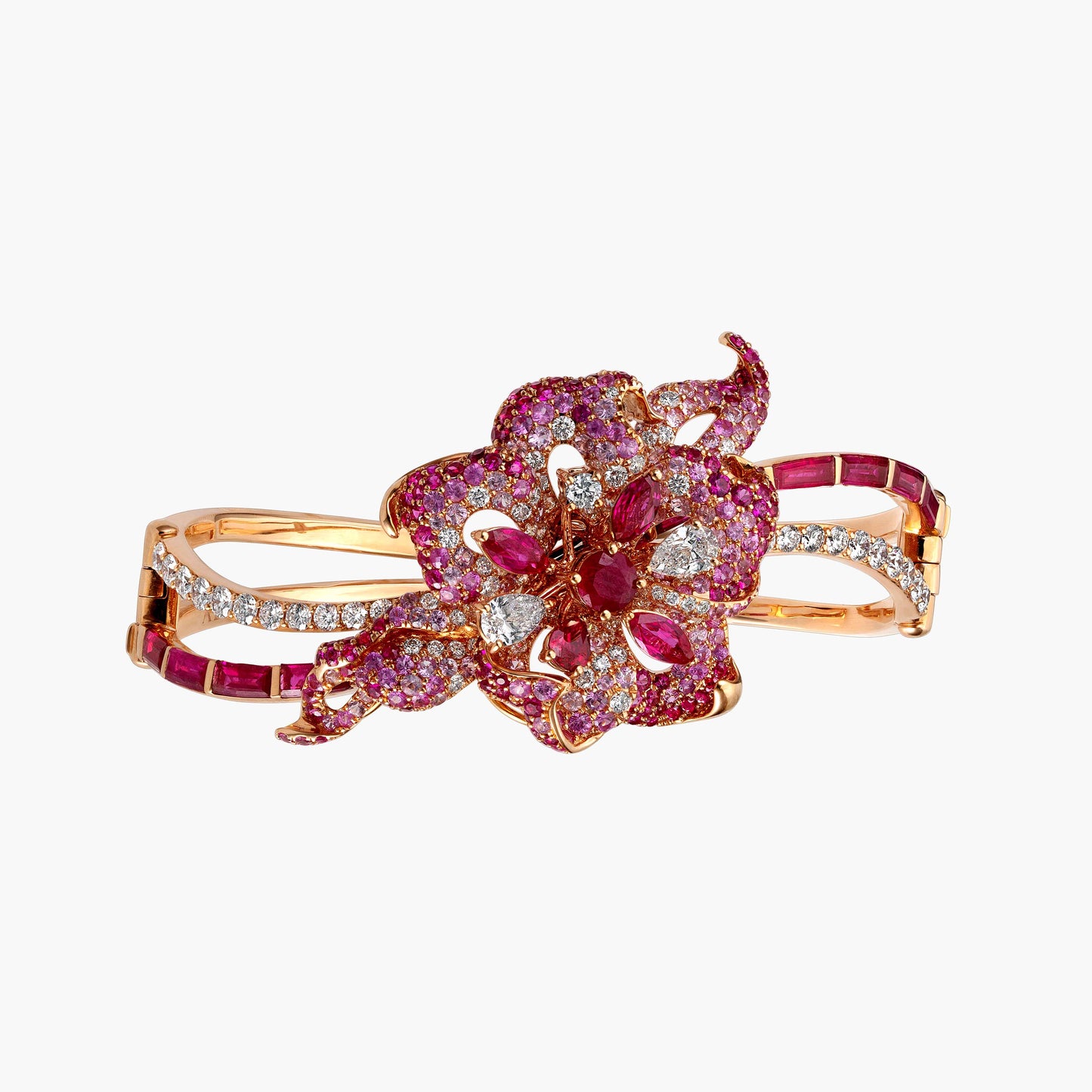 Ruby and Diamond Bangle - Fine Jewellery - ALIEL