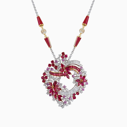 Ruby and Diamond Pendant - High Jewellery - ALIEL