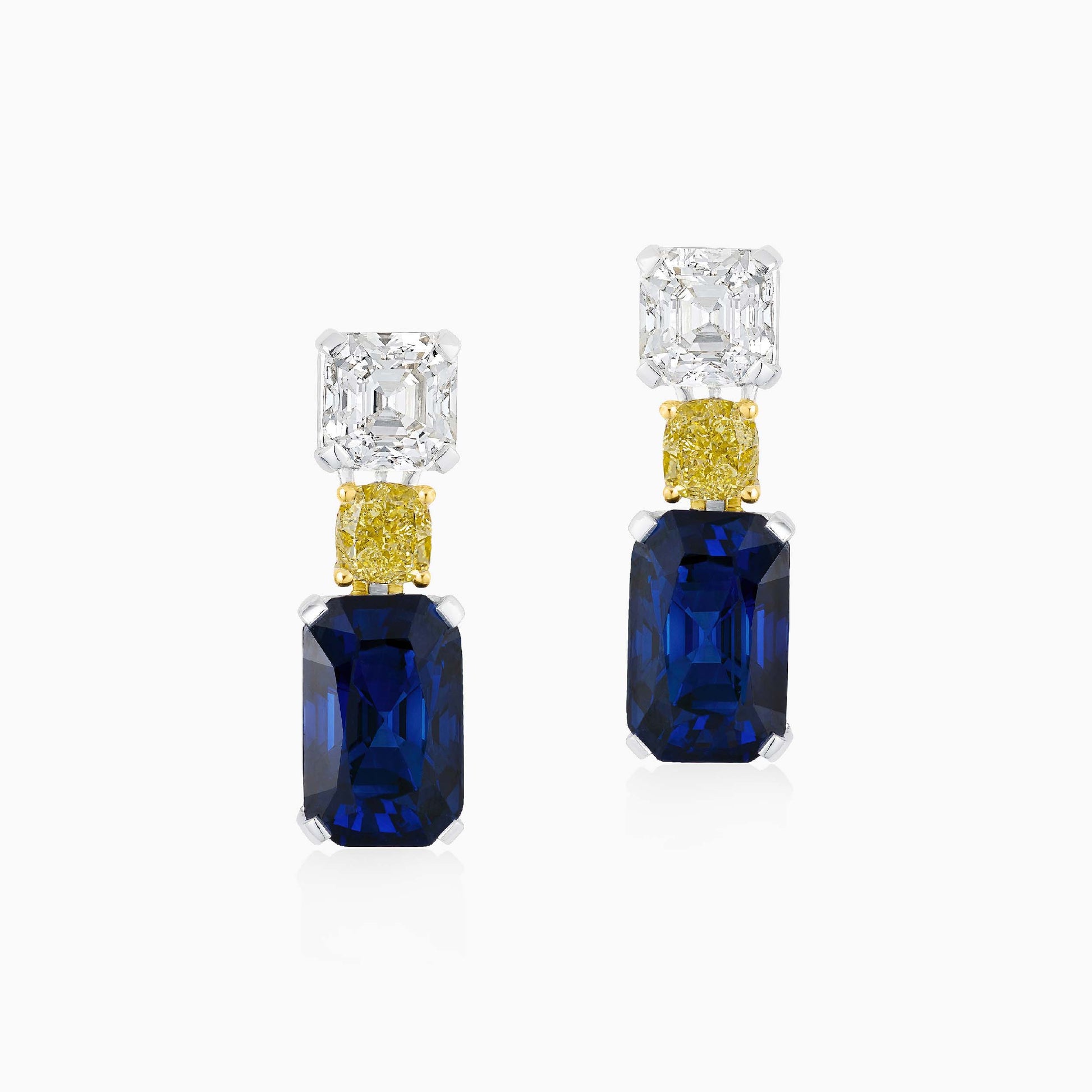 Sapphire and Diamond Earrings - High Jewellery - ALIEL