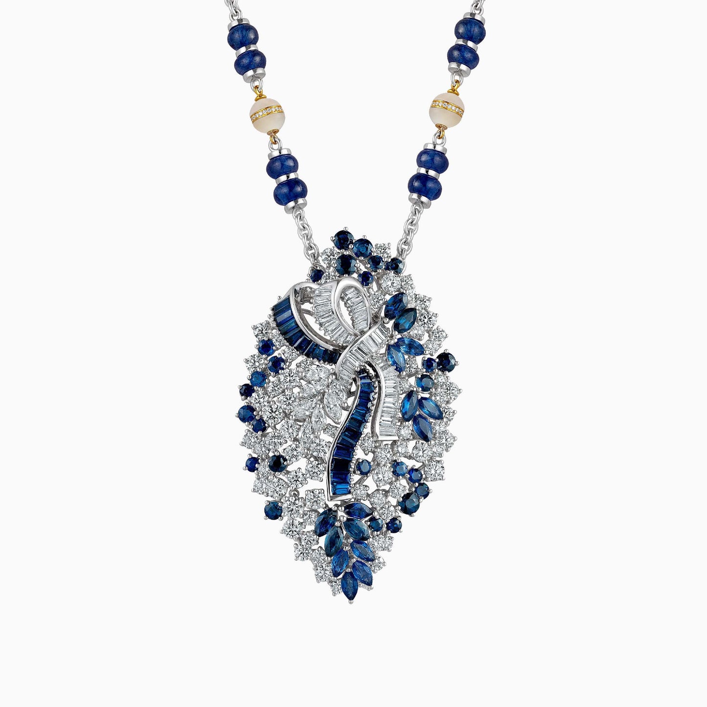 Sapphire and Diamond Pendant - High Jewellery - ALIEL