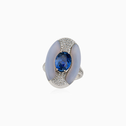 Sapphire and Diamond Ring - High Jewellery - ALIEL