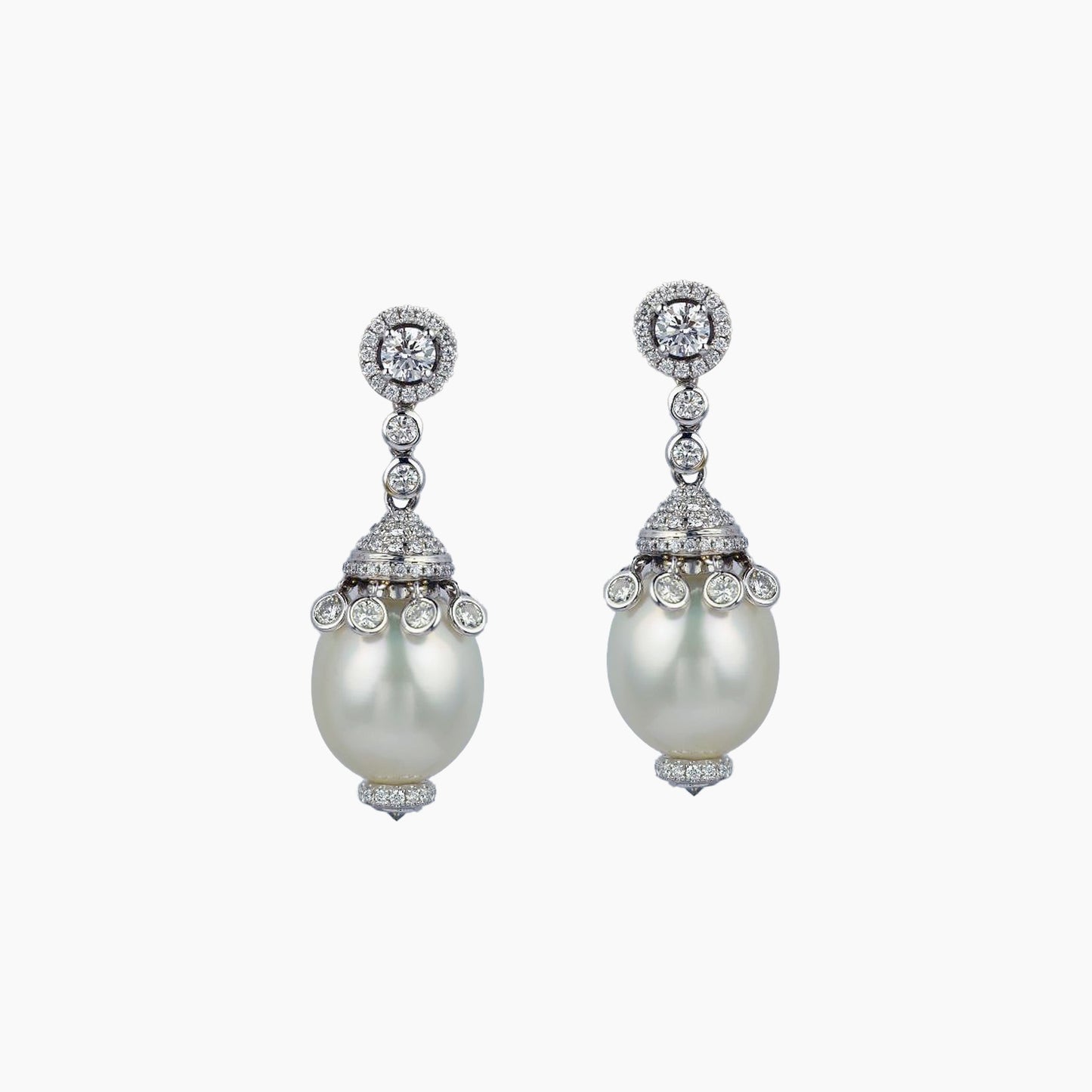 South Sea White Pearl Earrings - Fine Jewellery - ALIEL