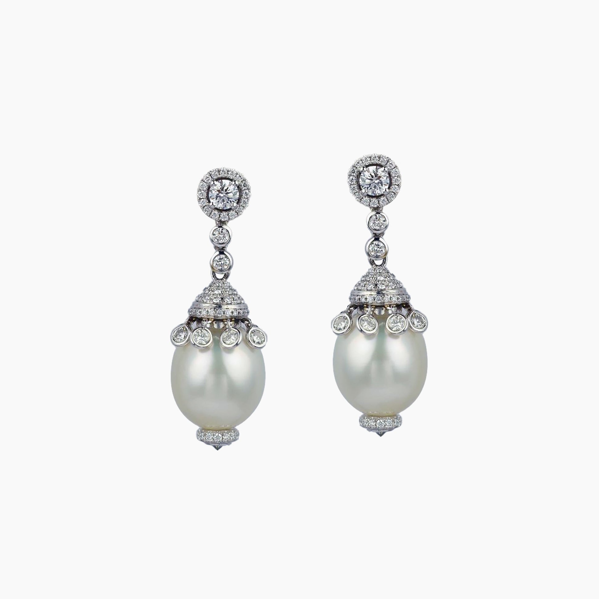 South Sea White Pearl Earrings - Fine Jewellery - ALIEL