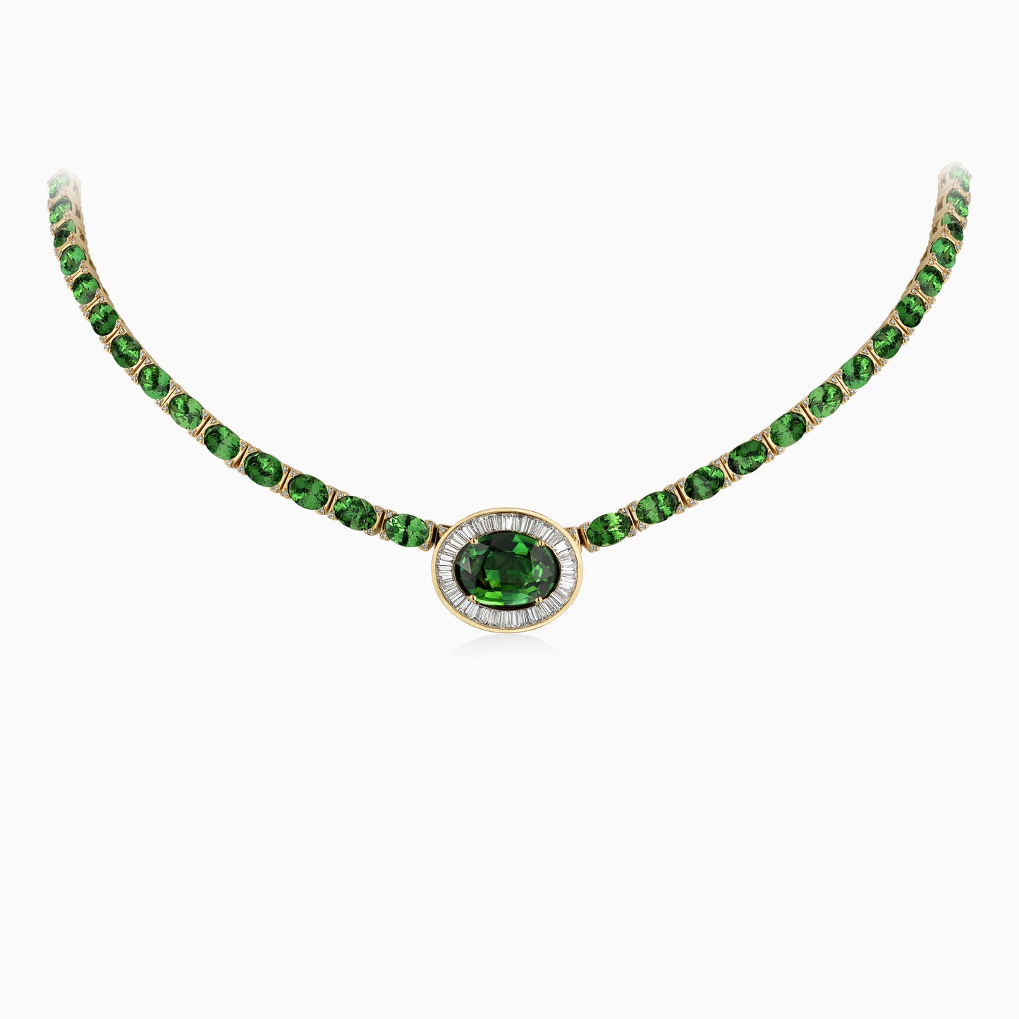 Tsavorite Riviera Necklace - High Jewellery - ALIEL