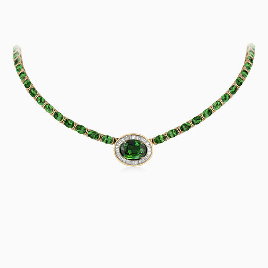 Tsavorite Riviera Necklace - High Jewellery - ALIEL