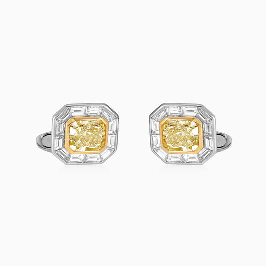 Yellow Diamond Cufflinks - Fine Jewellery - ALIEL