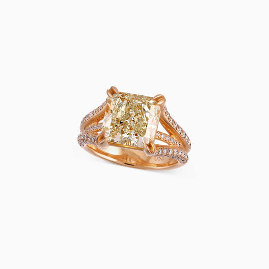Yellow Diamond Solitaire Ring - High Jewellery - ALIEL